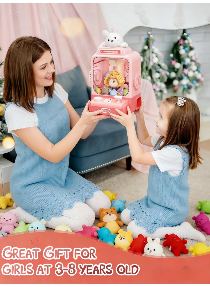 Uthriyya Machine for Kids, Electronic Pink Cool Fun Things Small Toys, Mini Claw Machine Vending Machines Candy Grabber, Suitable for Birthday Gifts for Kids - Image 3