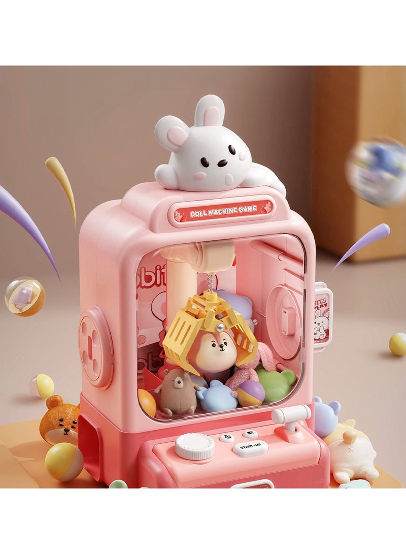 Uthriyya Machine for Kids, Electronic Pink Cool Fun Things Small Toys, Mini Claw Machine Vending Machines Candy Grabber, Suitable for Birthday Gifts for Kids - Image 2