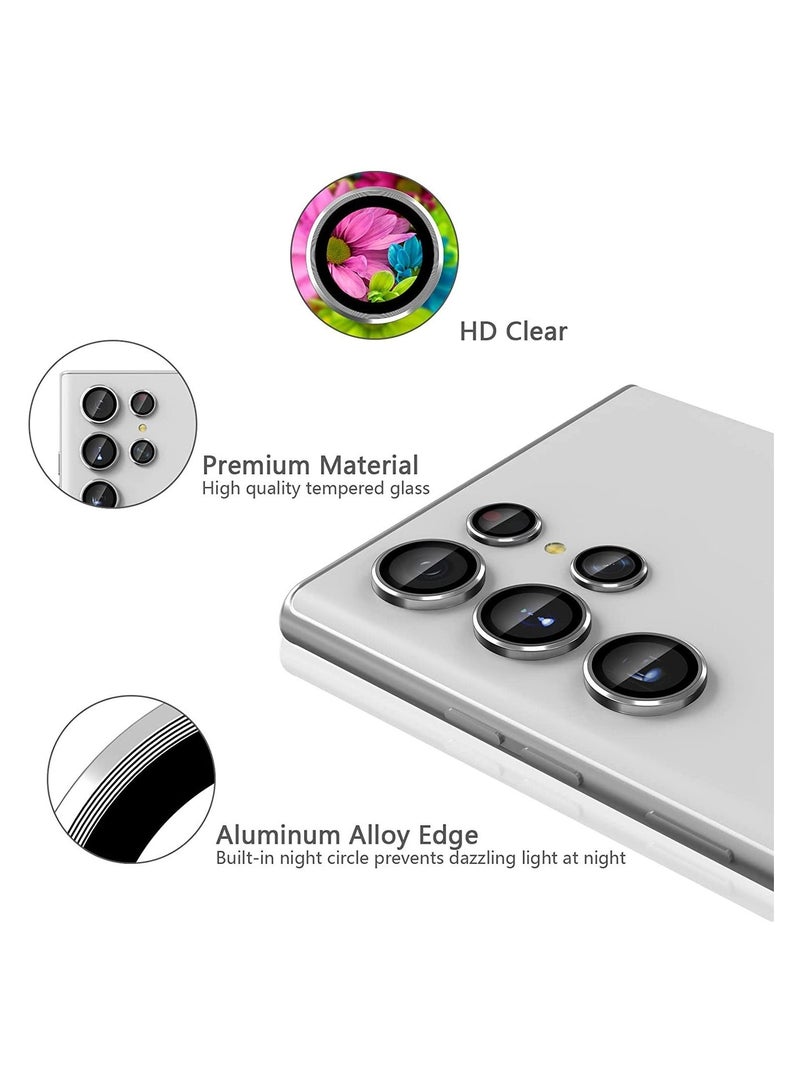 Rock Pow Camera Lens Screen Protector,Individual Metal Ring Rear Camera Lens Protector,for Samsung Galaxy S22 Ultra - Image 2