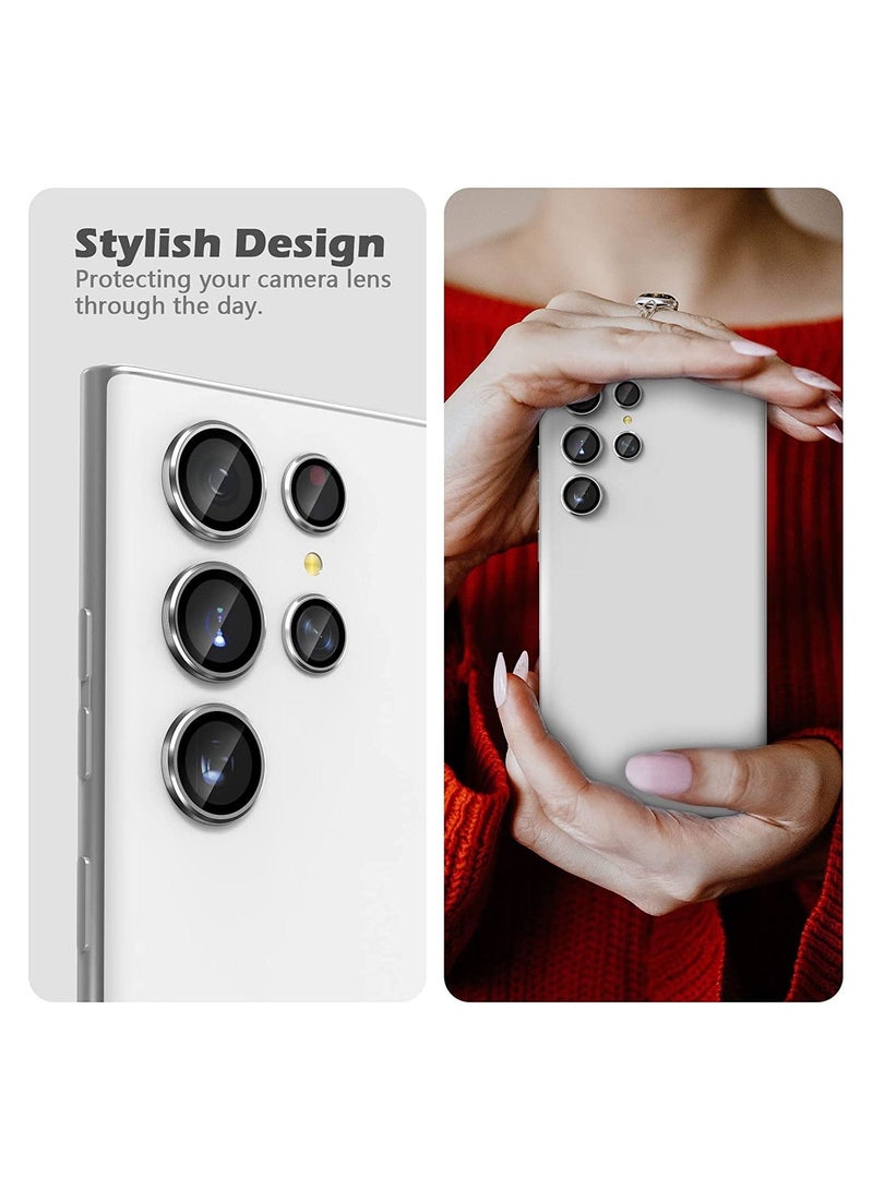 Rock Pow Camera Lens Screen Protector,Individual Metal Ring Rear Camera Lens Protector,for Samsung Galaxy S22 Ultra - Image 4