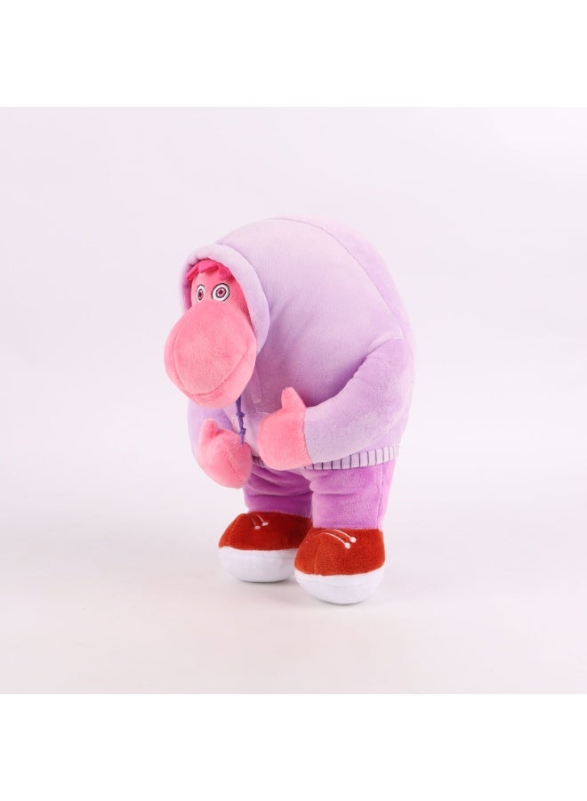 هالامودو من الداخل إلى الخارج الوردي -قهقهة أرجوانية مع الإبهام -إصدار Q لعبة فاخرة -عنصر حلو ومعمق لعطاء عيد الميلاد، مثالي لتزيين غرفة النوم وغرفة المعيشة ومناطق المكتب، واسترخاء المكتب الأساسي 20 سم - Image 2