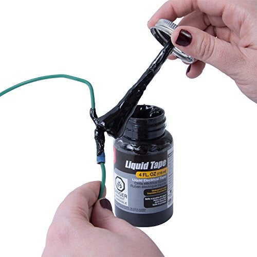 Gardner Bender LTB-400 Liquid Electrical Tape, Easy-on, Waterproof, Indoor/Outdoor Use, 4 Oz. Jar, Black - Image 3