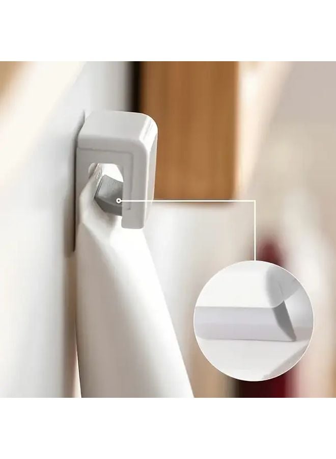 قطعتان حامل معجون أسنان مثبت على الحائط بدون حفر، حامل بلاستيكي للحمام، رف منشفة - Image 3