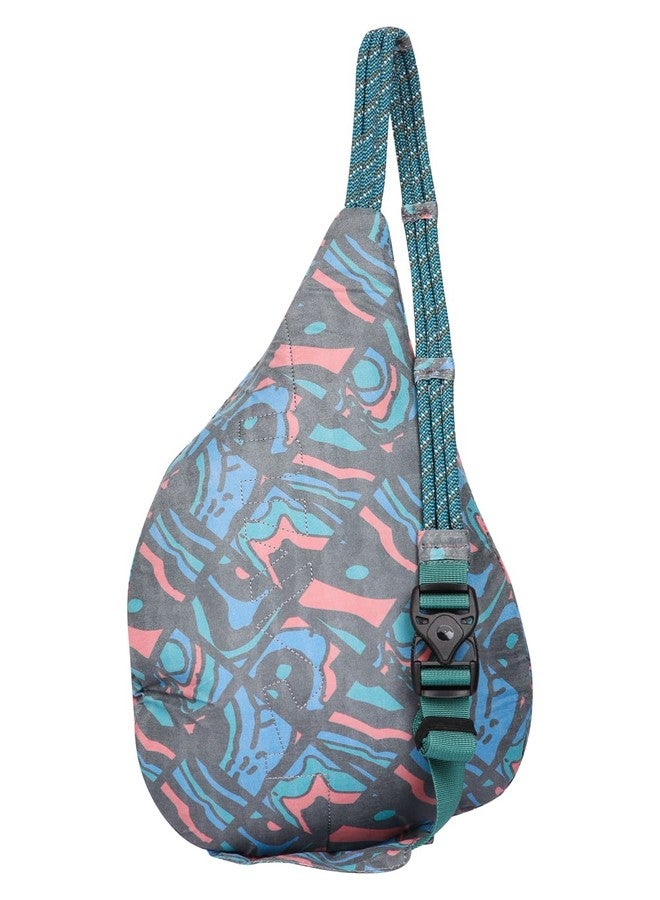 KAVU Mini Rope Sack Sling Crossbody Backpack - Chevron Peak - Image 2