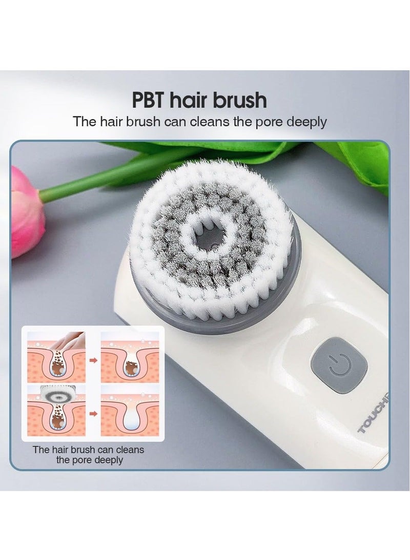 XiuWoo 2-in-1 Electric Scalp Massager and Face Cleansing Brush - Vibrating Head to Enhance Blood Circulation, Deep Cleaning Facial Skin Care Device - Image 4