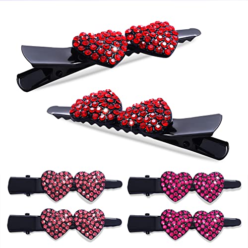BVGA Valentine's Day Hair Clips for Women Girls lovely Heart black Hair Clips Sweet Side Bangs Barrette Hair Accessories, Gift for Valentine's Day - Image 1