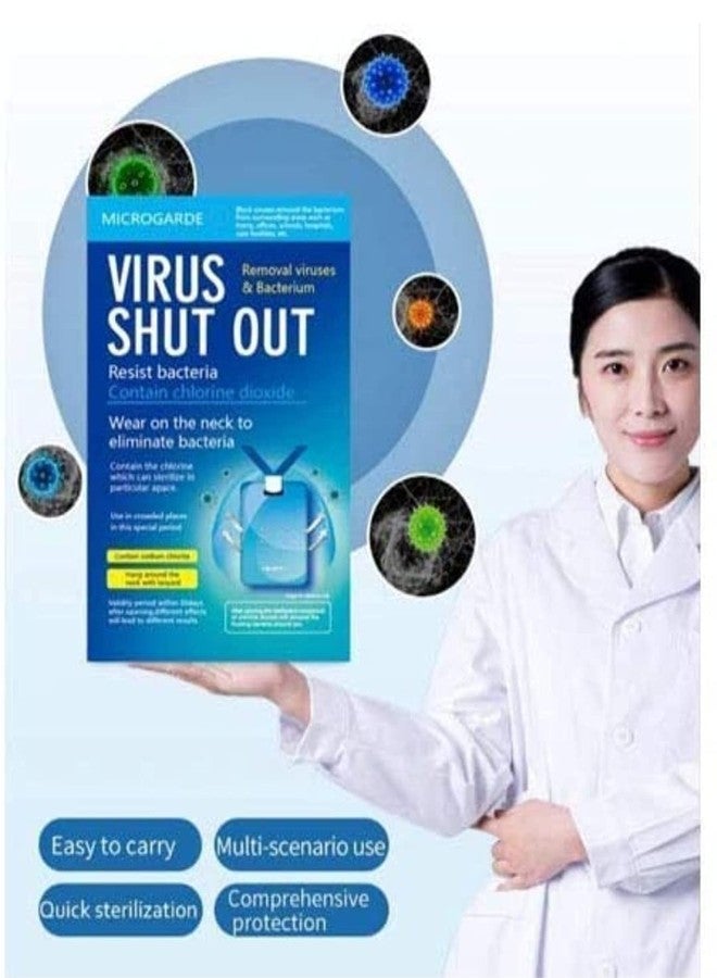 Kidultz Virus Shut Out Card Virus Blocker Environment/Air Sterilization/Sanitisation Card Neck Hanging-10 Piece/for Kids Students School/for Home, Offices/Anti-Bacterial (30 Days) - Image 4