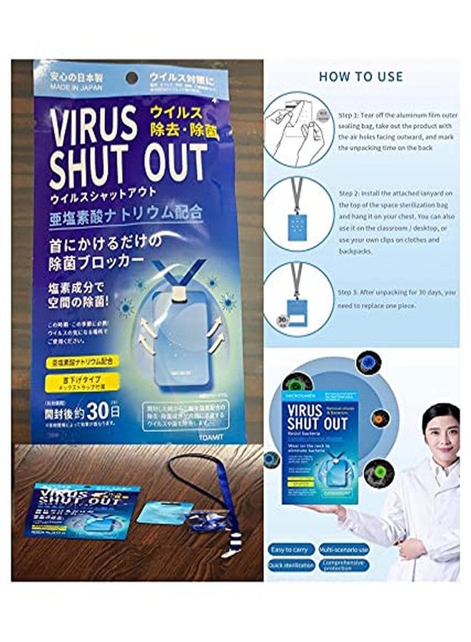 Kidultz Virus Shut Out Card Virus Blocker Environment/Air Sterilization/Sanitisation Card Neck Hanging-10 Piece/for Kids Students School/for Home, Offices/Anti-Bacterial (30 Days) - Image 2