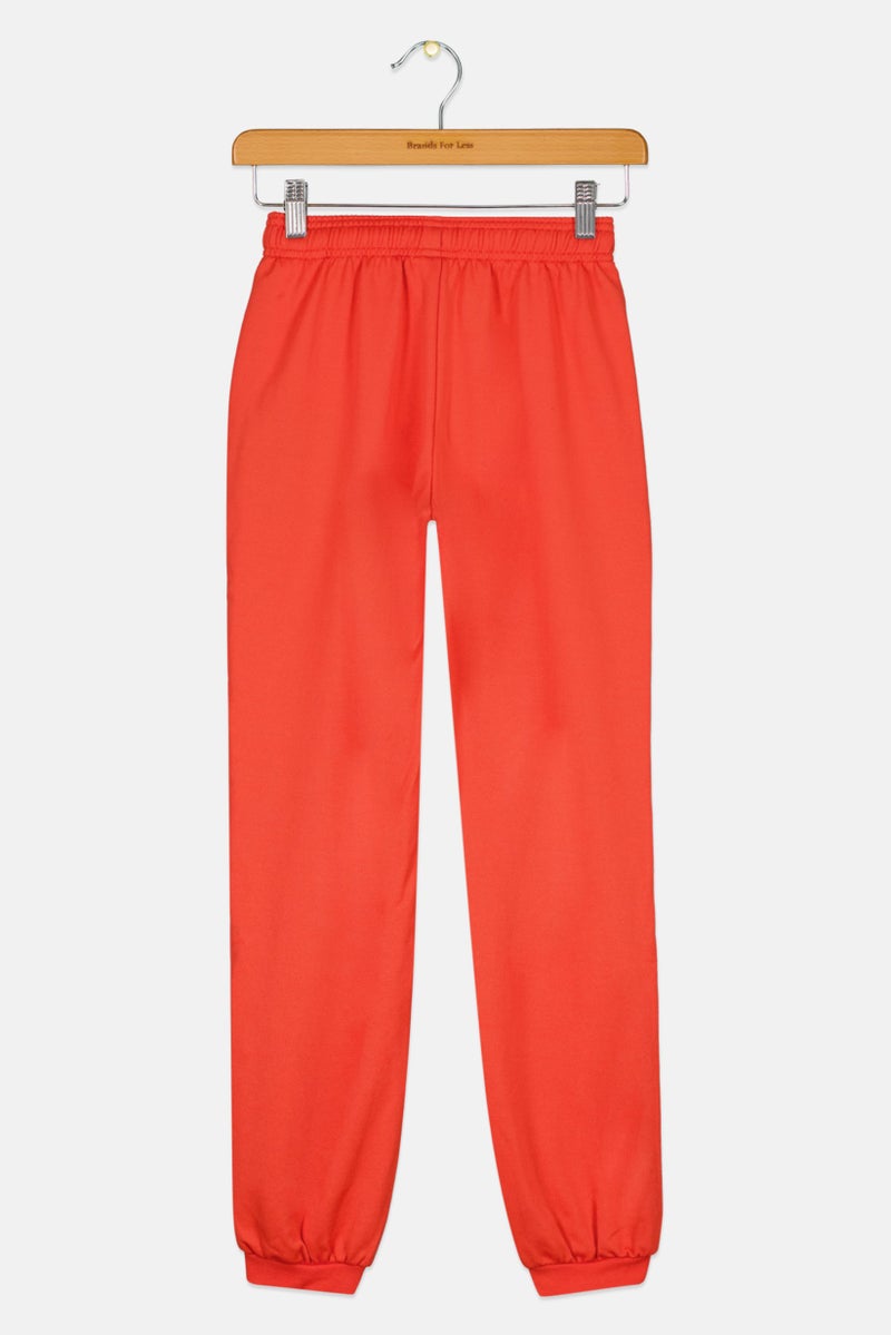 asics Kids Boy Sportswear Fit Training Pants, Orange  - Image 2