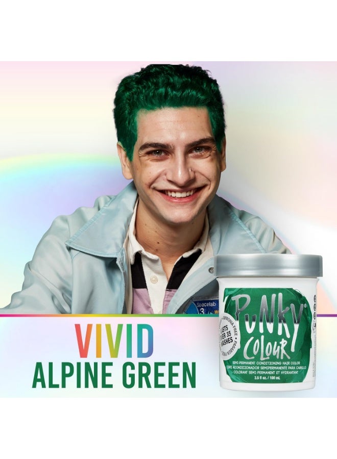 بانكي صبغة شعر شبه دائمة من بينكي ألبين أخضر نباتي خالٍ من البولي بروبيلين والبارابين يدوم حتى 25 غسلة - Image 3
