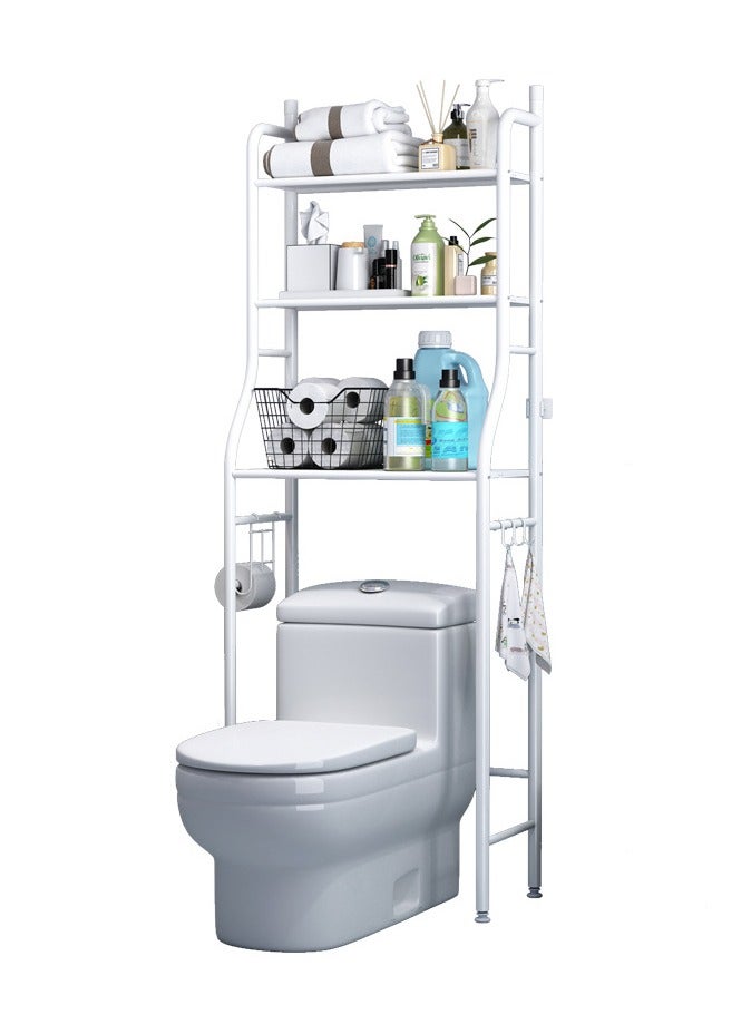 Beauenty Bathroom Space Saver, Toilet/Washing Machine Organizer Stand, 3-Tier Towel Storage Rack Holder Over The Bathroom Shelf Organizer - Image 1