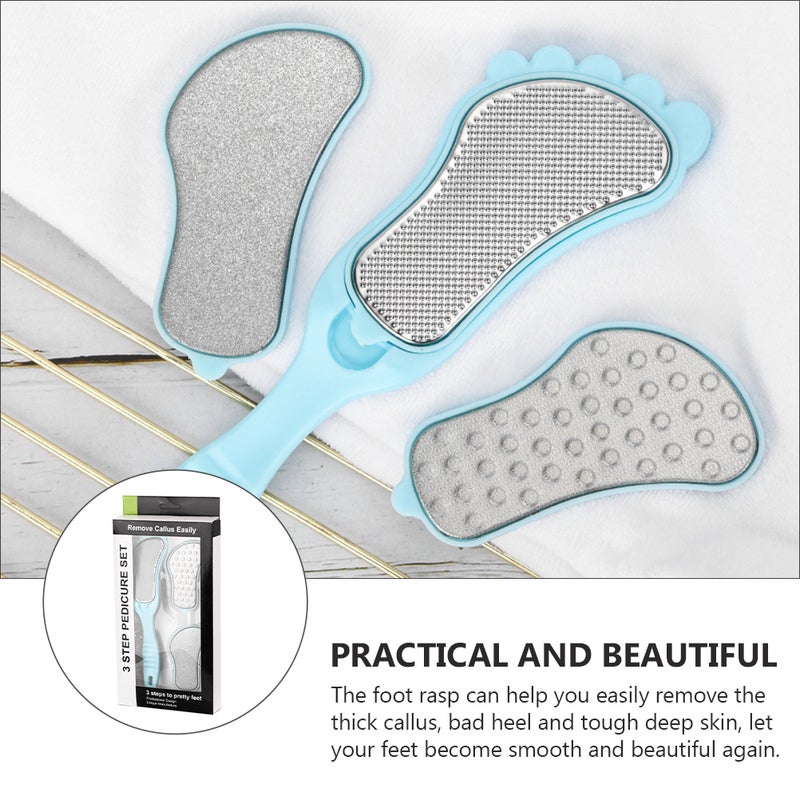 2 Sets Foot Care File Tool Manual Foot (Sky- ) - Image 5