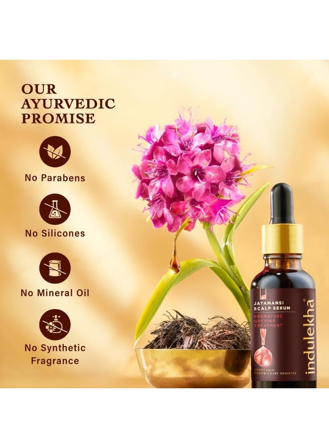 إندوليكا سيروم فروة الرأس Indulekha Jatamansi لعلاج الشيب المبكر 30 مل | سيروم أيورفيدي لعلاج الشيب المبكر - Image 4