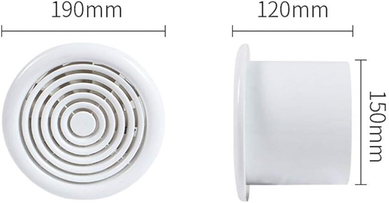 مروحة محورية تجارية من المعدن للتهوية الصناعية والعادم للمطبخ والحمام - Image 3