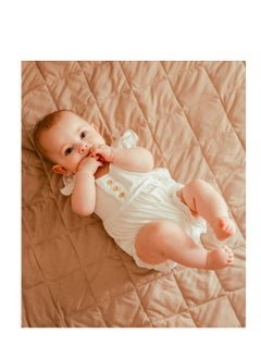 أنفي بيبي Bamboo Ruffle Romper- White  - Image 5