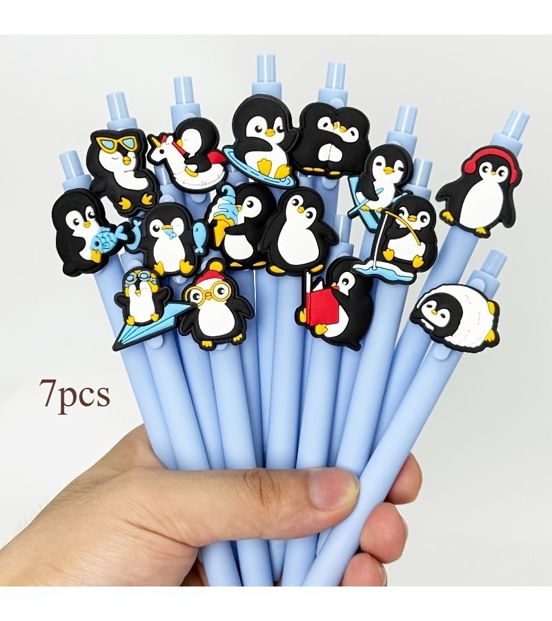 16Pcs Random Colors Penguin Gel Pen Set Creative Student Office Gift Novel Stationery - Image 5