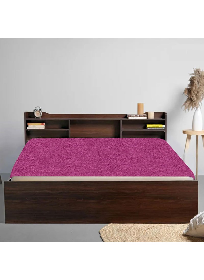 OYO BABY - OYO BABY Baby Bed Protector (Single Bed-(72" X 36"), Rani Pink), Cotton - Image 1