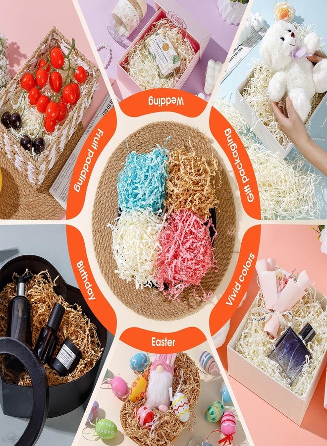 AODESTINY 2.2LBS Crinkle Cut Paper Shred Filler, Shredded Paper for Gift Bag Box Basket, Packing Grass Cushion Crinkle Shred Filler for Christmas Wedding Birthday Bridesmaid Engagement-Pink - Image 5