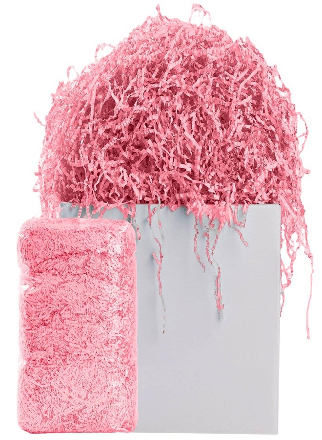 AODESTINY 2.2LBS Crinkle Cut Paper Shred Filler, Shredded Paper for Gift Bag Box Basket, Packing Grass Cushion Crinkle Shred Filler for Christmas Wedding Birthday Bridesmaid Engagement-Pink - Image 1