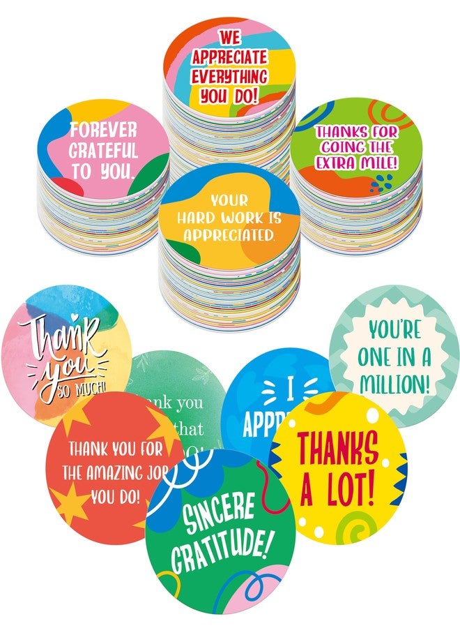 Vantasii 120 PCS Appreciation Chips, 60 Designs Thanks Round Tokens Employee Appreciation Gifts-Share Kindness, Recognition and Motivation for Staff, Nurses, Teachers, Students and More (2.2” in Diameter) - Image 1