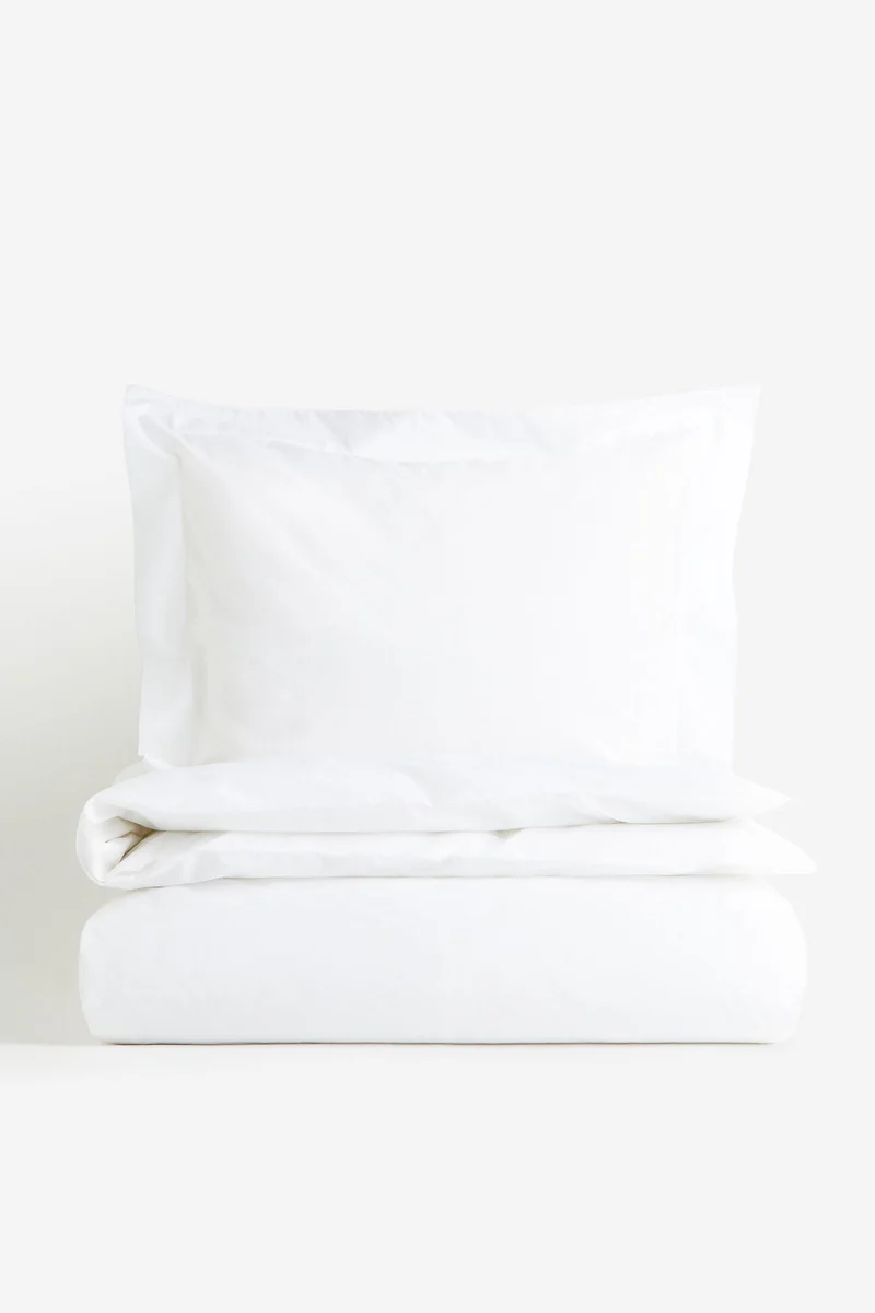 H&M Single cotton percale duvet cover set