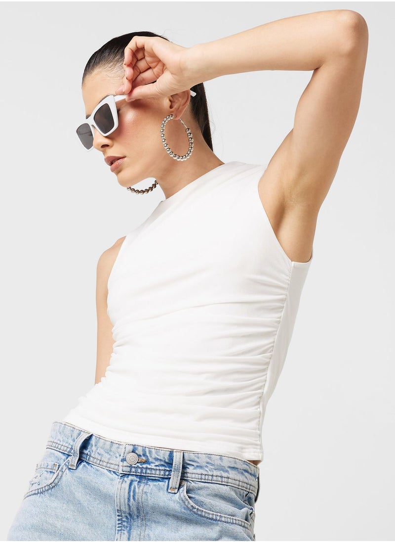 Ginger - Ruched Fitted Vest - Image 1