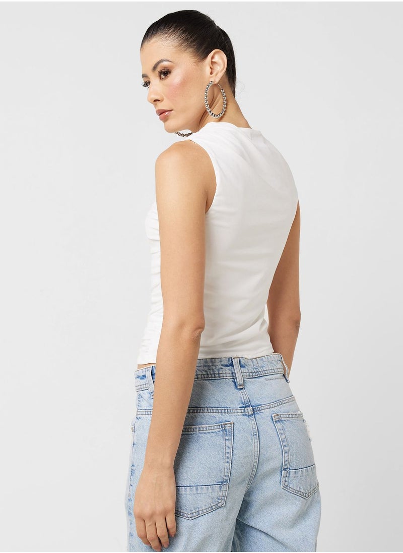 Ginger - Ruched Fitted Vest - Image 1