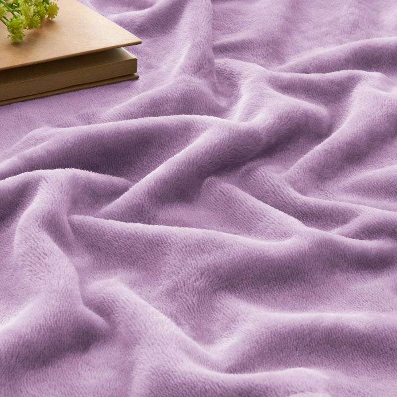BEDELITE Fleece Blankets Queen Size Lilac Throw Blankets for Bed  Luxury Plush Cozy Fuzzy Blanket 90x90 inches  Super Soft Warm Lightweight Throw Blanket All Seasons Suitable - Image 4