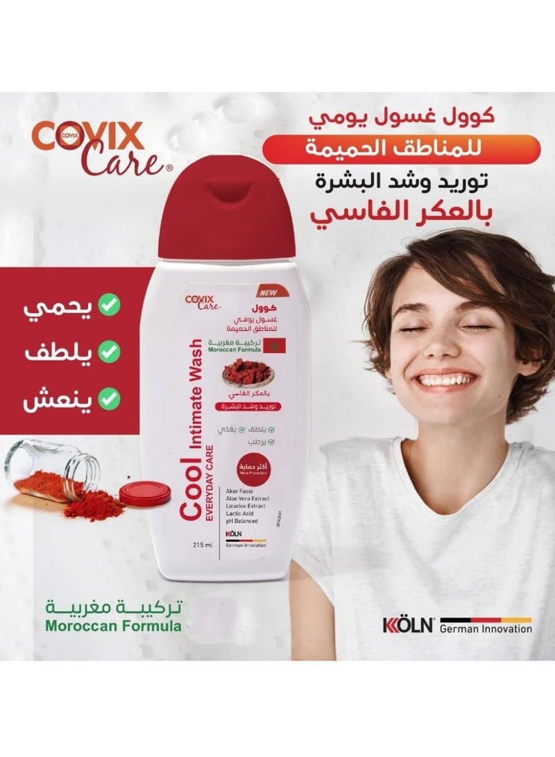 كوفيكس كير غسول كوول للمناطق الحساسة بالعكر الفاسي من كوفيكس كير –بالصبار وعرق السوس وحمض اللاكتيك، ترطيب وحماية يومية - Image 2