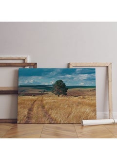 Home Gallery Central Russia Agricultural Countryside Country Road Canvas Wall Art  - Image 1