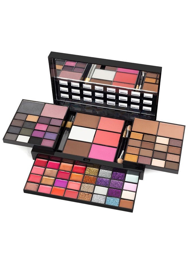 UDUOLER All In One Makeup Gift Kit - Ultimate Color Combination - 36 Eyeshadow, 28 Lip Gloss, 3 Blusher, 4 Concealer, 3 Contour Powder, 3 Brushes, 1 Mirror, 74 Colors Palette Set - Image 1