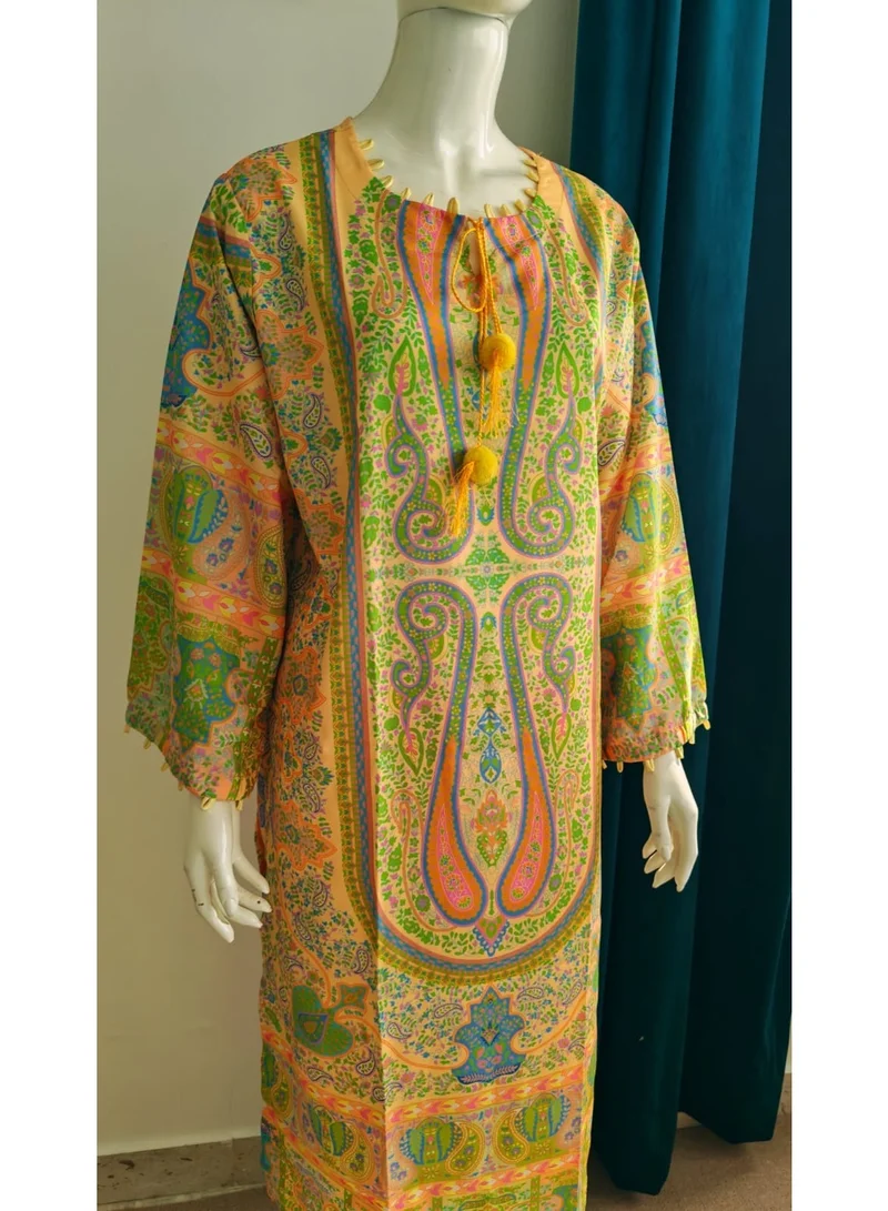 Bazm-A Fashion Atelier  YELLOE Women's Paisley Print 2-Piece Kurta and Pants Set for Women | Best Price UAE