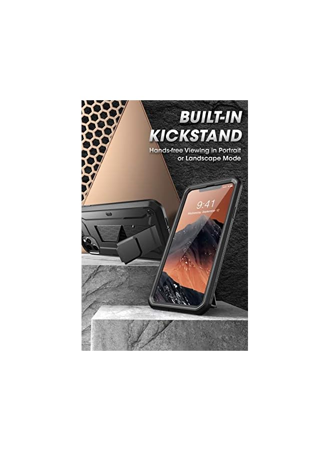 SupCase Unicorn Beetle Pro Series Case Designed for iPhone 11 Pro Max 6.5 Inch (2019 Release), Built-in Screen Protector Full-Body Rugged Holster Case (Black) - Image 3