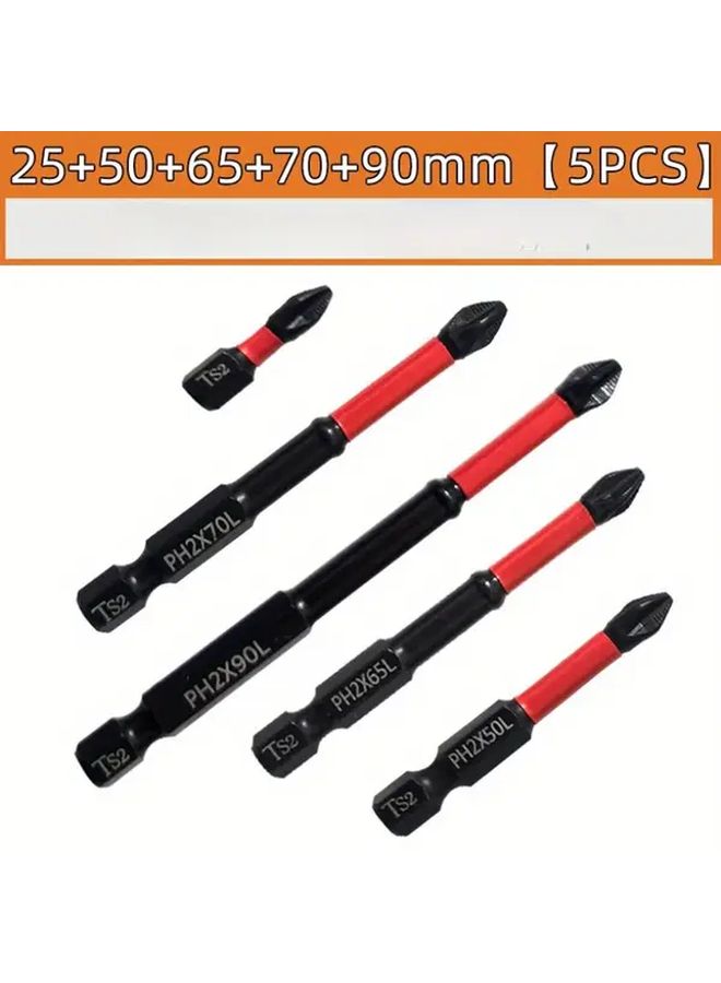3 5 And S2 Steel Cross Impact Drill Bits Set 3 Pieces 50 65 70 For Electric Manual Drives - Image 5