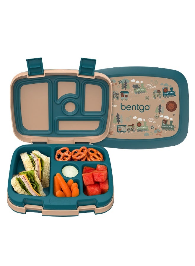 Bentgo Kids Prints 5 Compartment Lunchbox Trains - Image 3