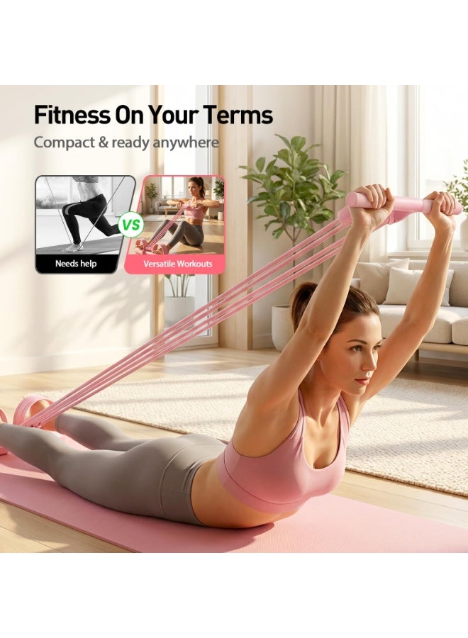 ECLux Pedal Resistance Bands with Handles, 2026 Upgrade Multifunction Tension Rope, Elastic Yoga Resistance Band, Home Exercise Equipment for Full Body Workout, Yoga, Stretching, Waist, Arm, Leg - Image 5