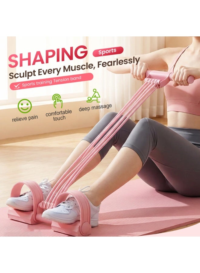 ECLux Pedal Resistance Bands with Handles, 2026 Upgrade Multifunction Tension Rope, Elastic Yoga Resistance Band, Home Exercise Equipment for Full Body Workout, Yoga, Stretching, Waist, Arm, Leg - Image 4