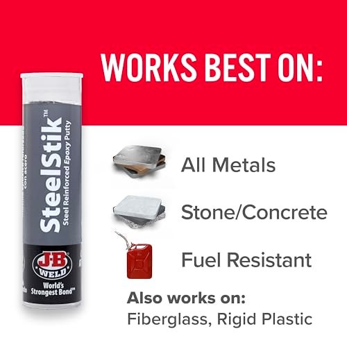 JB WELD J-B Weld 8267 SteelStik Steel Reinforced Epoxy Putty Stick - 2 oz. - Image 4