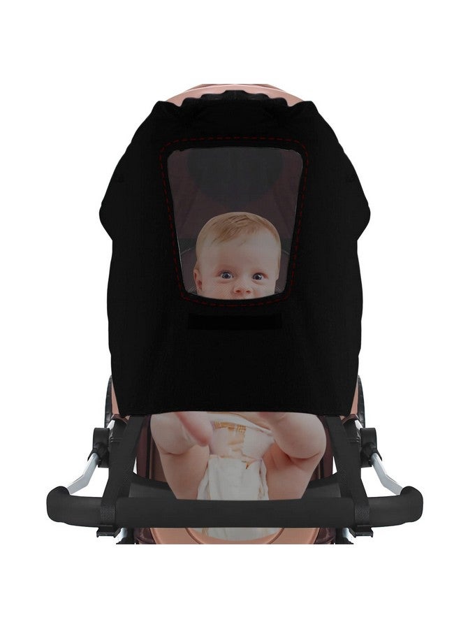 ITODA Baby Stroller Sun Shades Pram Universal Breathable Sun Protection Cover UPF 50+ See Through Viewing Travel Walking Canopy Outdoor Beach Parasol Blackout Pushchair Sunshade - Image 2