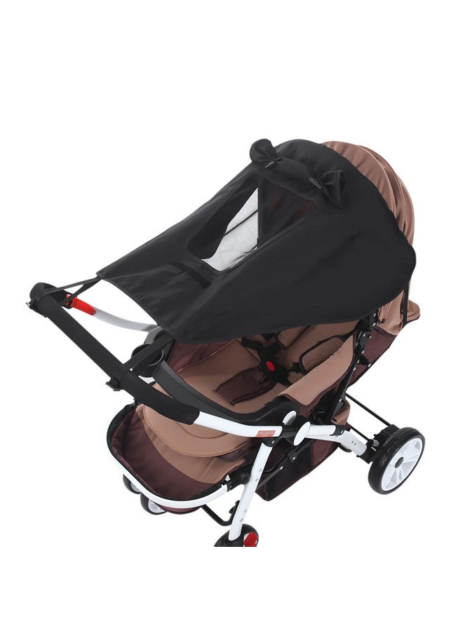 ITODA Baby Stroller Sun Shades Pram Universal Breathable Sun Protection Cover UPF 50+ See Through Viewing Travel Walking Canopy Outdoor Beach Parasol Blackout Pushchair Sunshade - Image 1