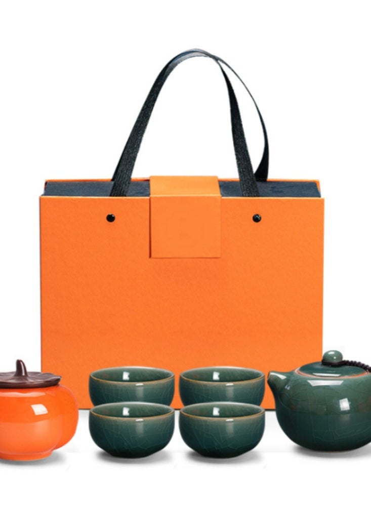 Generic - Traditional Chinese Style Tea Utensils Accompanied By Hand Gift Boxes, High-end Light Luxury Style Home And Business Tea Utensils Gifts - Image 1