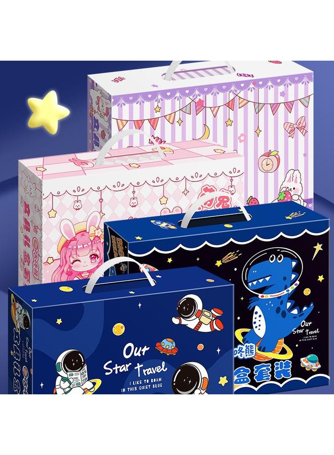 Bluejw Boys' Gift Bag Gift Stationery Suit Gift Box Boys' Primary School Students' Learning Supplies Hand Account Big Gift Bag High Color Value Less - Image 5