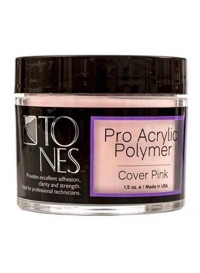 Tones Pro Acrylic Powder Cover Pink - Premium Acrylic Nail Powder For Professional Nail Design, Sculpting, And Nail Building - Salon-Quality Acrylic Nail Supplies (1.5 Fl Oz) - Image 1