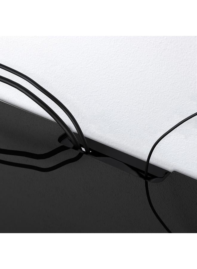 زبون لوحة علوية للتلفزيون، زجاج أسود، 180×40 سم - Image 3