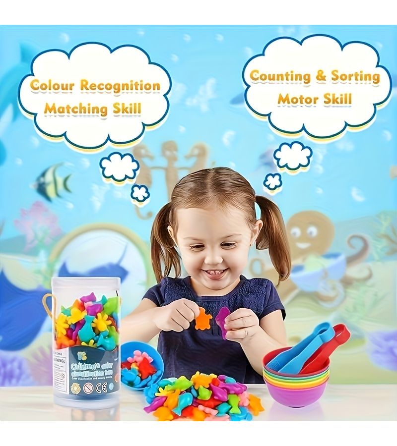 Animal Counting Toy 44 Piece Set Zoo Sorting Matching Learning Gift - Image 3