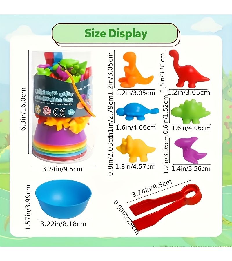 Animal Counting Toy 44 Piece Set Zoo Sorting Matching Learning Gift - Image 2