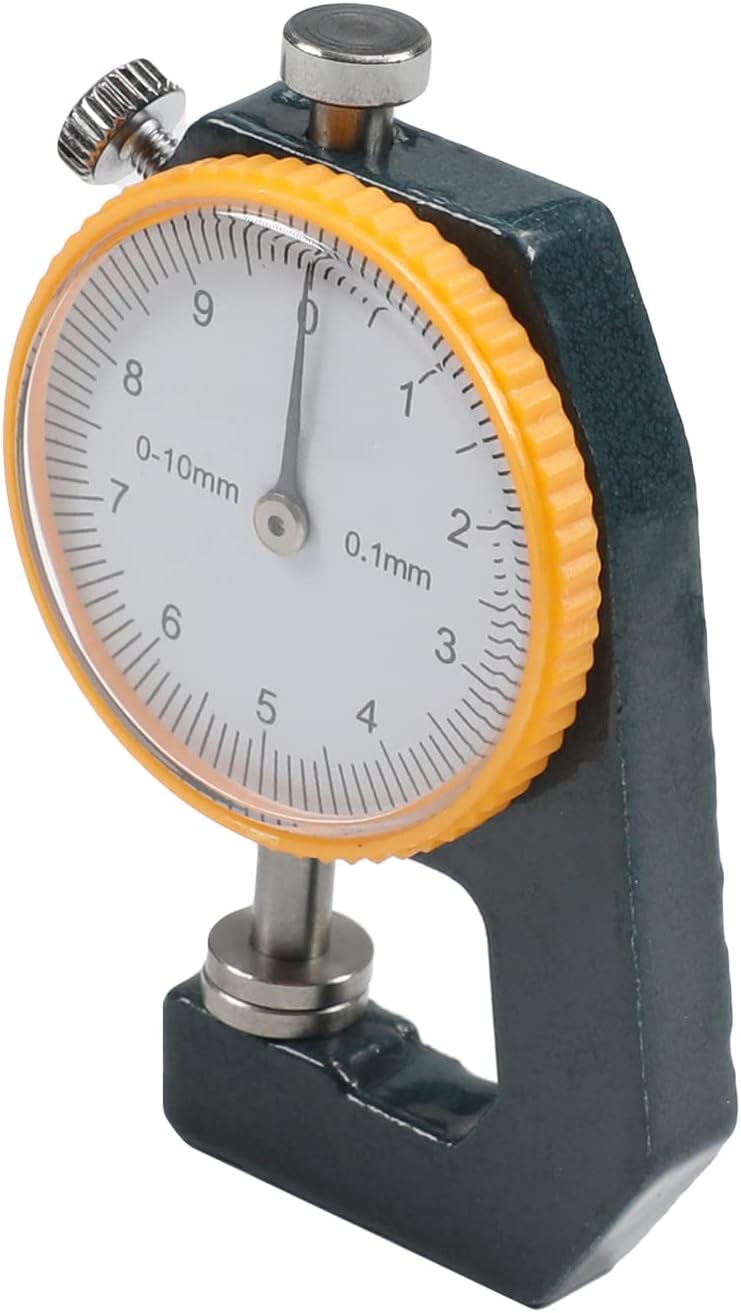 Utoolmart Metal Leather 0 to 10mm Dial Thickness Gauge 0.1mm Precision 1 Pcs - Image 1