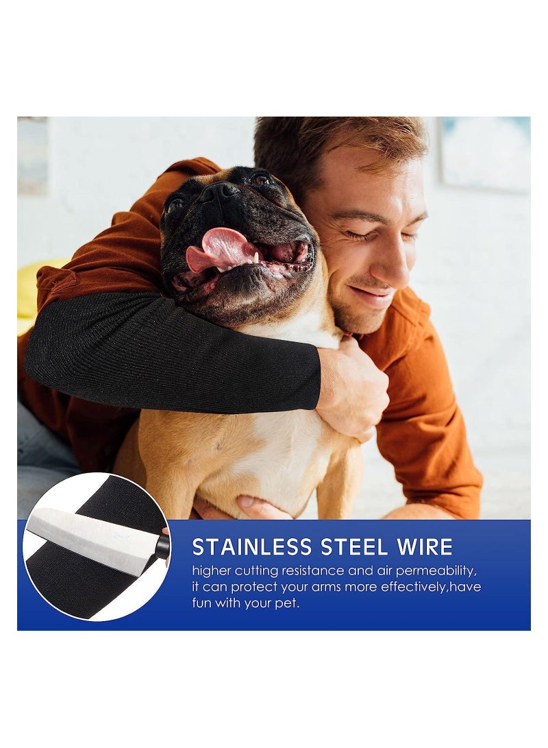 Y&D 2 Pairs Cut Resistant Sleeves Thin Arm Protectors Guard for Skin and Bruising Protection Safety Protective Men Women - Image 2