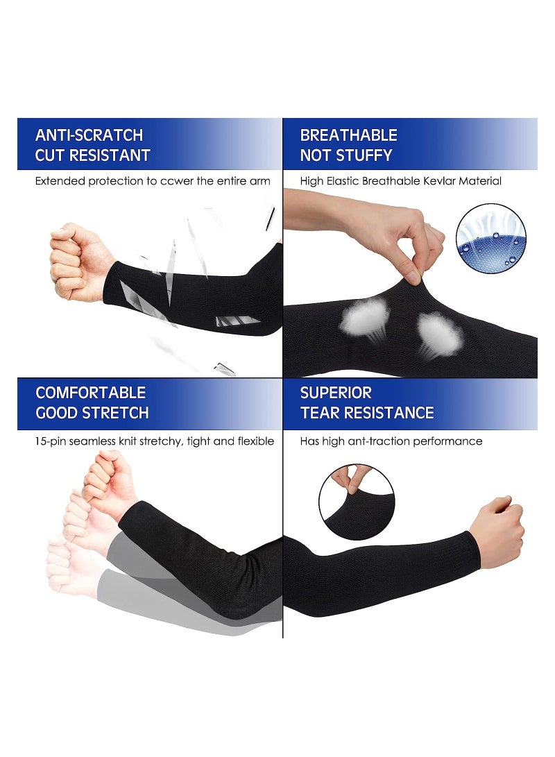 Y&D 2 Pairs Cut Resistant Sleeves Thin Arm Protectors Guard for Skin and Bruising Protection Safety Protective Men Women - Image 4