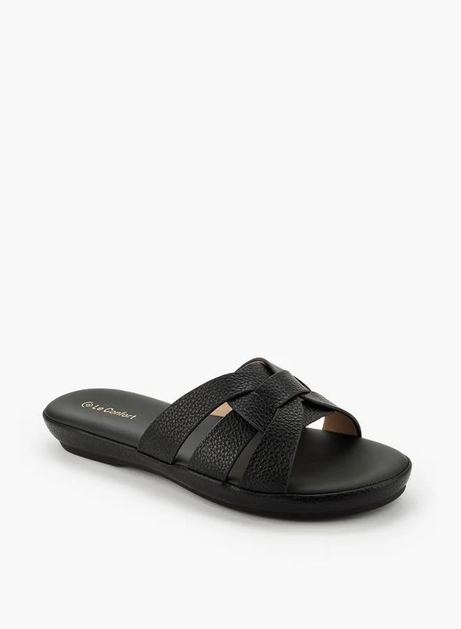 لو كونفورت Women Textured Slip-On Sandals